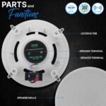 Pyle PDIC1661RD In-Wall / In-Ceiling Speakers, 2-Way Flush Mount Home Speaker Pairing in kenya at mtronics audioshop - Image 2