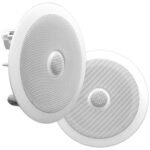 Pyle PDIC80 White Wired 300 Watt 2-Way In-Ceiling Speaker System in kenya at mtronics audio shop